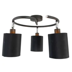 Smarte moderne Deckenleuchte schwarz inkl. 3 WiFi B35 - Lofty