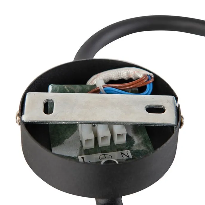 Smarte moderne Deckenleuchte schwarz inkl. 3 WiFi B35 - Lofty