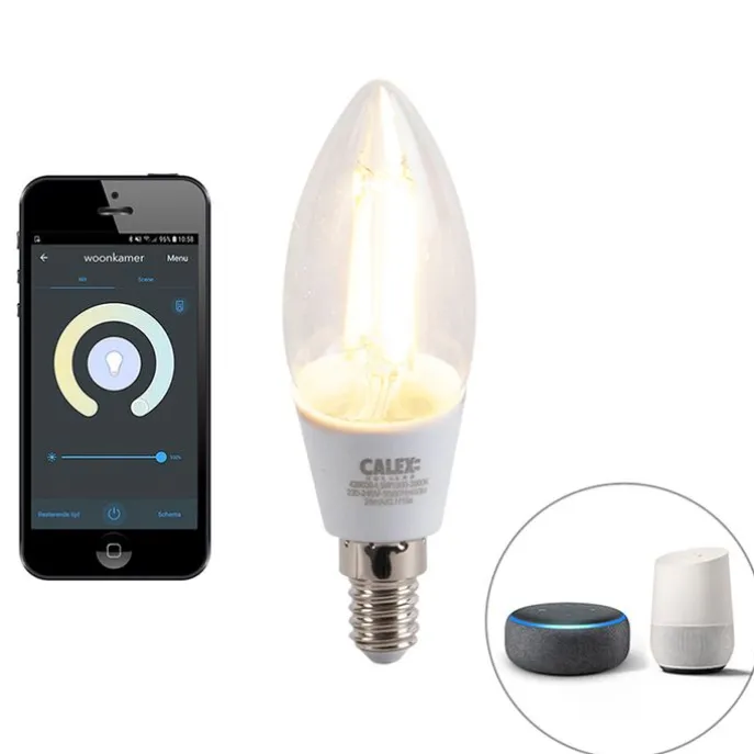 Smarte moderne Deckenleuchte schwarz inkl. 3 WiFi B35 - Lofty