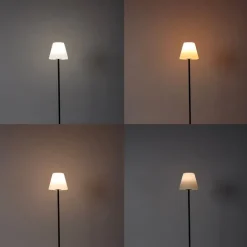 Smarte Outdoor-Stehleuchte schwarz inkl. Wifi A60 - Virginia