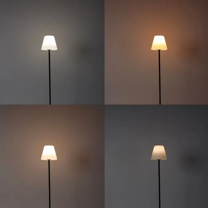 Smarte Outdoor-Stehleuchte schwarz inkl. Wifi A60 - Virginia