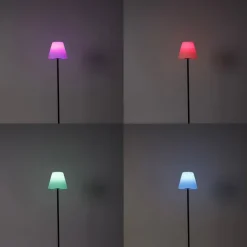 Smarte Outdoor-Stehleuchte schwarz inkl. Wifi A60 - Virginia