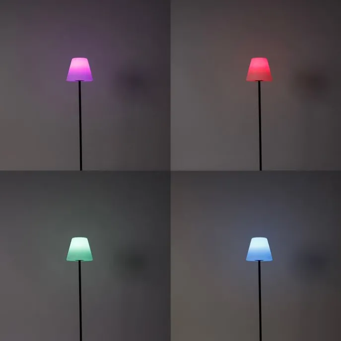 Smarte Outdoor-Stehleuchte schwarz inkl. Wifi A60 - Virginia