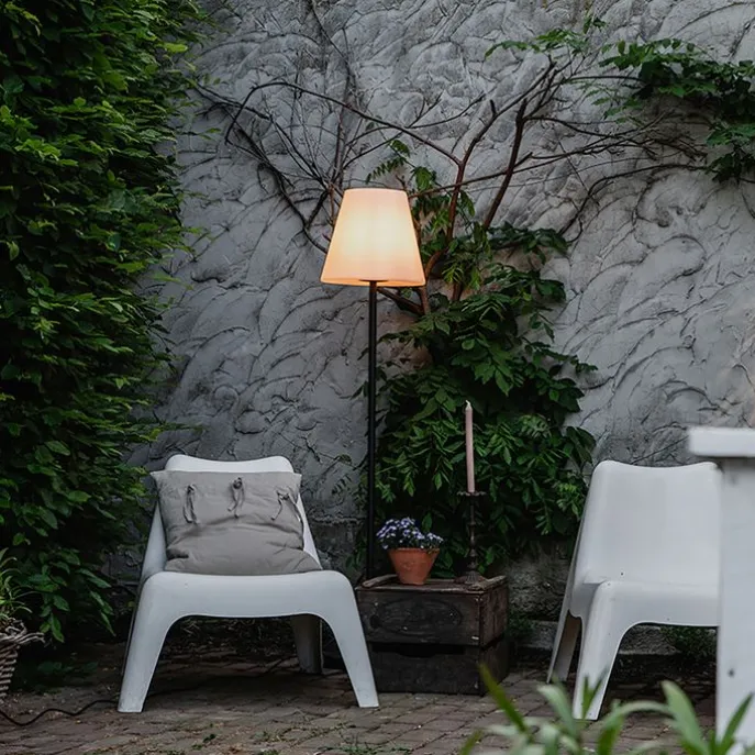 Smarte Outdoor-Stehleuchte schwarz inkl. Wifi A60 - Virginia