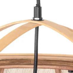 Smarte Pendelleuchte braun 58 cm inkl. Wifi G95 - Pascal