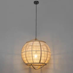 Smarte Pendelleuchte braun 58 cm inkl. Wifi G95 - Pascal