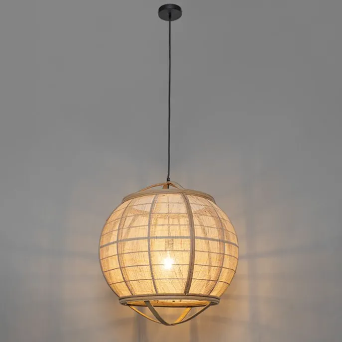 Smarte Pendelleuchte braun 58 cm inkl. Wifi G95 - Pascal