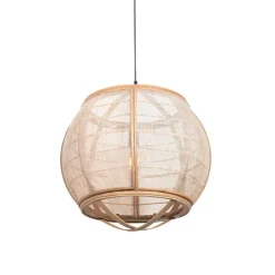 Smarte Pendelleuchte braun 50 cm inkl. Wifi G95 - Pascal