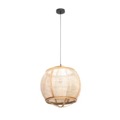 Smarte Pendelleuchte braun 50 cm inkl. Wifi G95 - Pascal