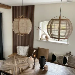 Smarte Pendelleuchte braun 50 cm inkl. Wifi G95 - Pascal