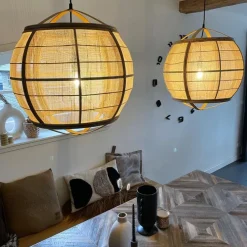 Smarte Pendelleuchte braun 50 cm inkl. Wifi G95 - Pascal