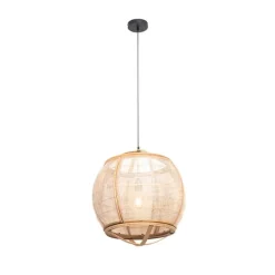 Smarte Pendelleuchte braun 50 cm inkl. Wifi G95 - Pascal