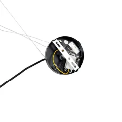 Smarte Pendelleuchte schwarz mit bernsteinfarbenem Glas 12-flammig inkl. 12 WiFi G9 - David