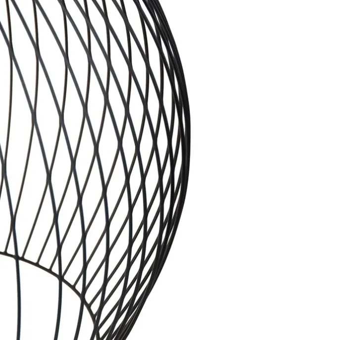 Smarte runde Hängelampe schwarz 50 cm inkl. Wifi G95 - Dos