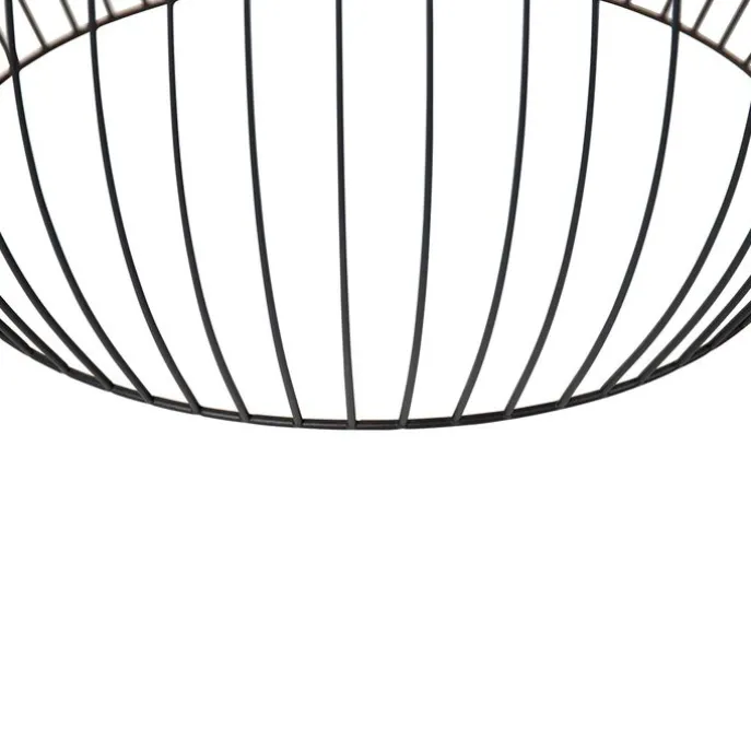 Smarte runde Hängelampe schwarz 50 cm inkl. Wifi G95 - Dos