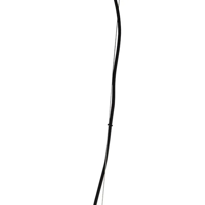 Smarte runde Hängelampe schwarz 50 cm inkl. Wifi G95 - Dos