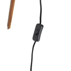 Smarte Stativ-Stehlampe Bronze mit Holz Studio Spot inkl. WiFi A60 - Radient