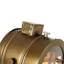 Smarte Stativ-Stehlampe Bronze mit Holz Studio Spot inkl. WiFi A60 - Radient