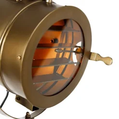 Smarte Stativ-Stehlampe Bronze mit Holz Studio Spot inkl. WiFi A60 - Radient