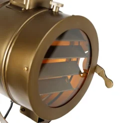Smarte Stativ-Stehlampe Bronze mit Holz Studio Spot inkl. WiFi A60 - Radient