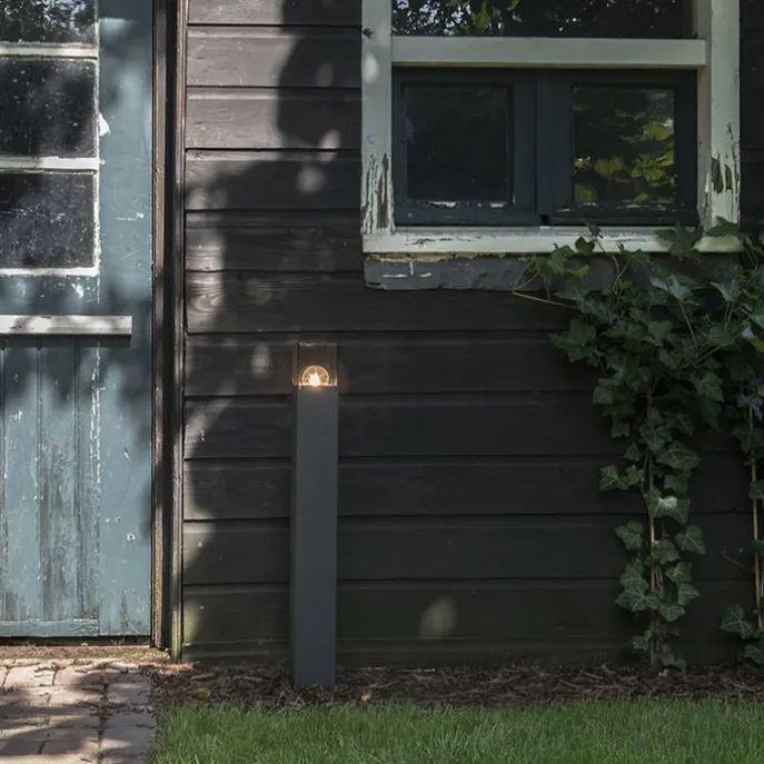 Smarte Steh-Außenleuchte Anthrazit 70 cm inkl. WLAN P45 - Dänemark