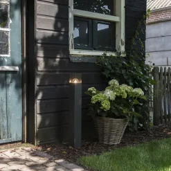 Smarte Steh-Außenleuchte Anthrazit 70 cm inkl. WLAN P45 - Dänemark