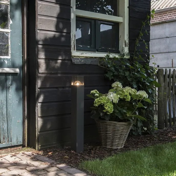 Smarte Steh-Außenleuchte Anthrazit 70 cm inkl. WLAN P45 - Dänemark