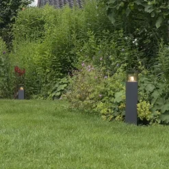 Smarte Steh-Außenleuchte Anthrazit 50 cm inkl. WLAN P45 - Dänemark