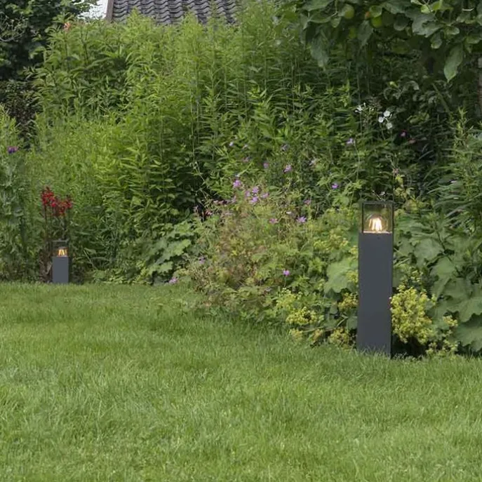 Smarte Steh-Außenleuchte Anthrazit 50 cm inkl. WLAN P45 - Dänemark