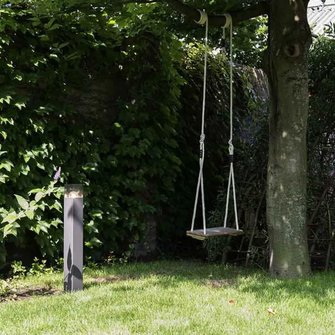 Smarte Steh-Außenleuchte Anthrazit 50 cm inkl. WLAN P45 - Dänemark