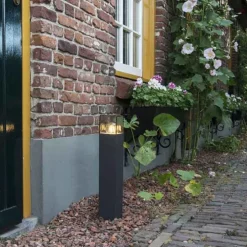 Smarte Steh-Außenleuchte Anthrazit 50 cm inkl. WLAN P45 - Dänemark