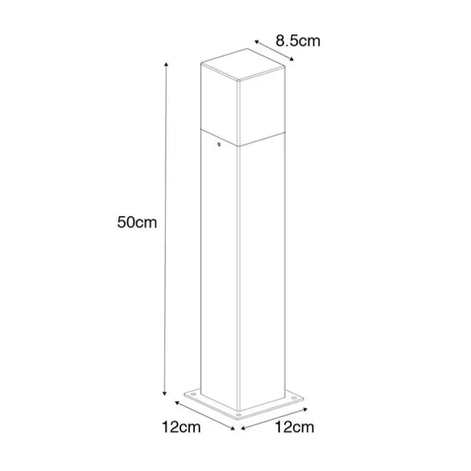 Smarte Steh-Außenleuchte Anthrazit 50 cm inkl. WLAN P45 - Dänemark