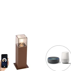 Smarte Steh-Außenleuchte rostbraun 30 cm inkl. WLAN P45 – Dänemark