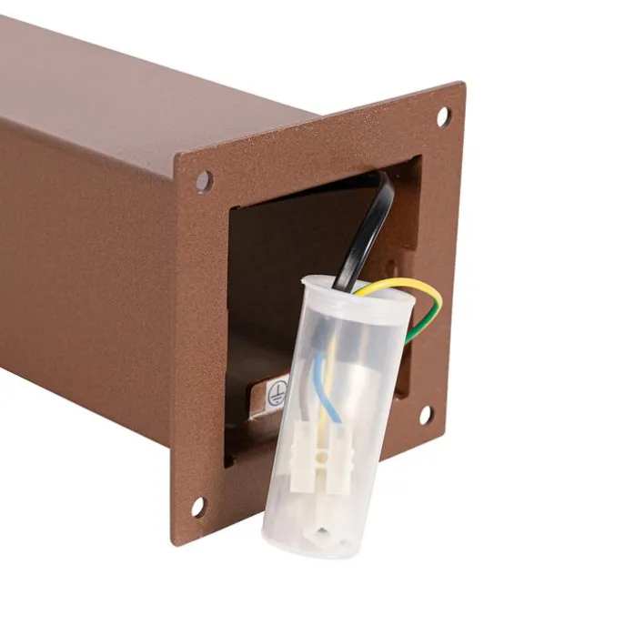 Smarte Steh-Außenleuchte rostbraun 30 cm inkl. WLAN P45 – Dänemark