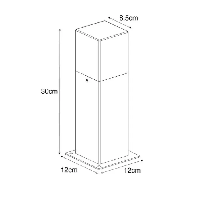 Smarte Steh-Außenleuchte rostbraun 30 cm inkl. WLAN P45 – Dänemark