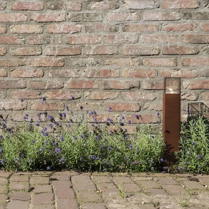 Smarte Steh-Außenleuchte rostbraun 50 cm inkl. WLAN P45 – Dänemark