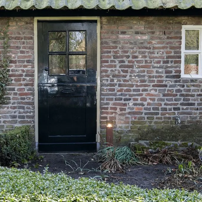 Smarte Steh-Außenleuchte rostbraun 50 cm inkl. WLAN P45 – Dänemark