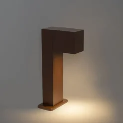 Smarte stehende Außenlampe rostbraun 30 cm IP44 inkl. Wifi GU10 - Baleno