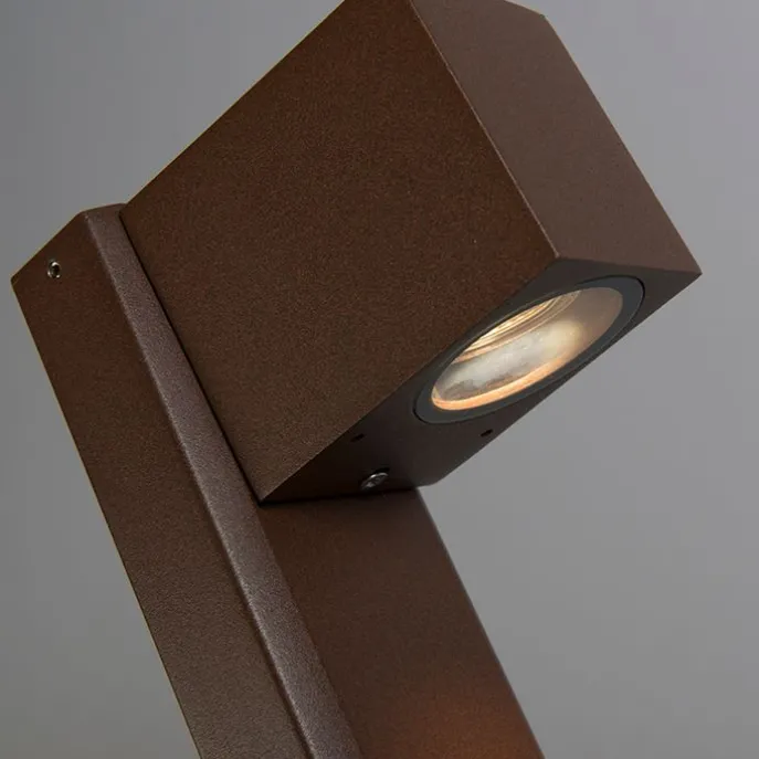 Smarte stehende Außenlampe rostbraun 65 cm IP44 inkl. Wifi GU10 - Baleno