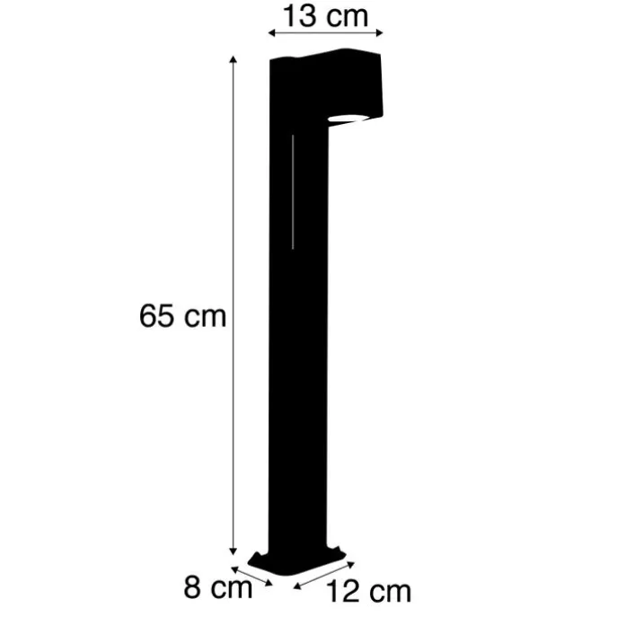 Smarte stehende Außenlampe rostbraun 65 cm IP44 inkl. Wifi GU10 - Baleno