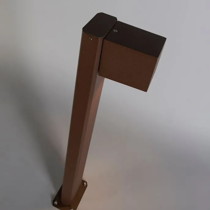 Smarte stehende Außenlampe rostbraun 65 cm IP44 inkl. Wifi GU10 - Baleno