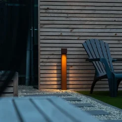 Smarte stehende Außenlampe rostbraun 65 cm IP44 inkl. Wifi GU10 - Baleno