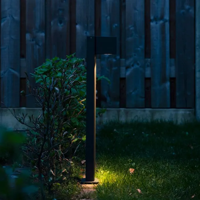 Smarte stehende Außenleuchte Anthrazit 65 cm IP44 inkl. Wifi GU10 - Baleno