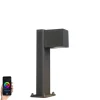 Smarte stehende Außenleuchte Anthrazit 30 cm IP44 inkl. Wifi GU10 - Baleno