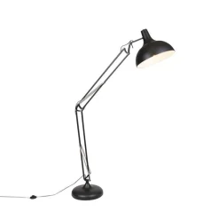 Smarte Stehlampe schwarz verstellbar inkl. Wifi A60 - Hobby
