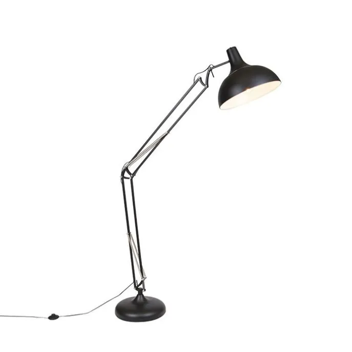 Smarte Stehlampe schwarz verstellbar inkl. Wifi A60 - Hobby