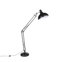 Smarte Stehlampe schwarz verstellbar inkl. Wifi A60 - Hobby