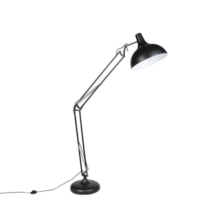 Smarte Stehlampe schwarz verstellbar inkl. Wifi A60 - Hobby