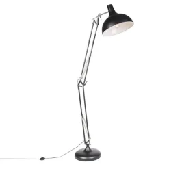 Smarte Stehlampe schwarz verstellbar inkl. Wifi A60 - Hobby