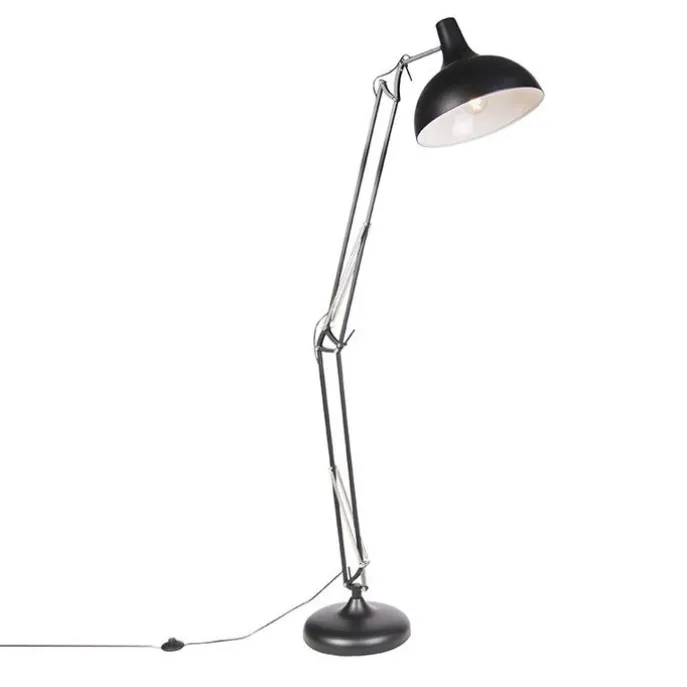 Smarte Stehlampe schwarz verstellbar inkl. Wifi A60 - Hobby